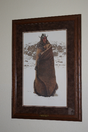 +MBA# FL9-001 "1992 Blackfeet War Robe" By Artist James E. Bama