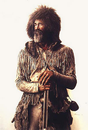 +MBA #FL9-011  "Mountain Man 1820-1840 Period" By Artist James Bama