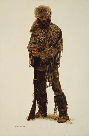 +MBA #FL8-077     "Dan-Mountain Man" By Artist James Bama