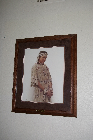 +MBA #FL8-085   "Little Fawn-Cree Indian Girl" By Artist James Bama
