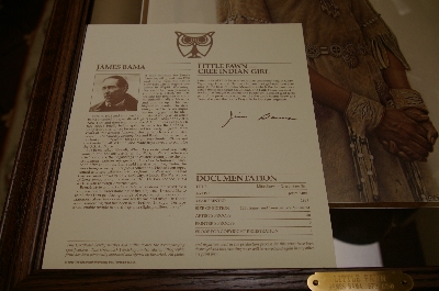 +MBA #FL8-085   "Little Fawn-Cree Indian Girl" By Artist James Bama