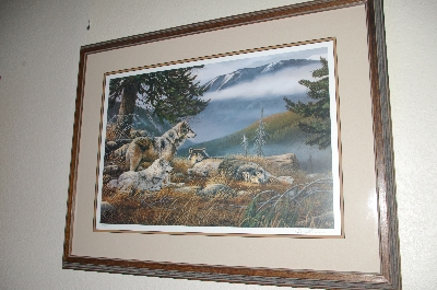 +MBA #FL9-066  "Wolf Haven" 1991 By Artist Darrell Davis