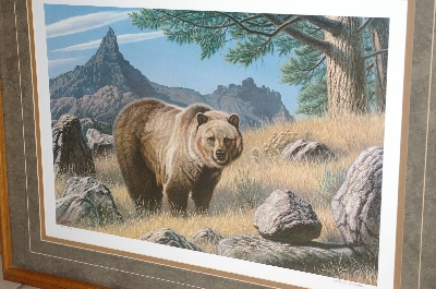 +MBA #FL8-005    "Bear Lithograph" 1989  By Artist Paul Krapf