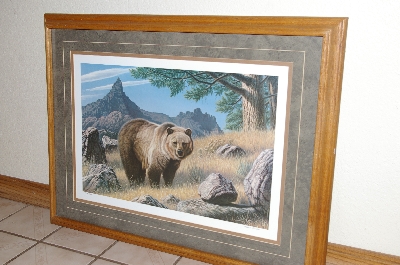 +MBA #FL8-005    "Bear Lithograph" 1989  By Artist Paul Krapf