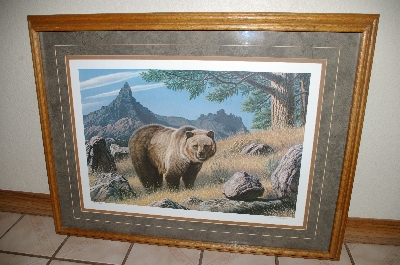 +MBA #FL8-005    "Bear Lithograph" 1989  By Artist Paul Krapf