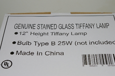 +MBAHB #19-477  "2003 Tiffany Style Grapes Stained Glass Accent Lamp"