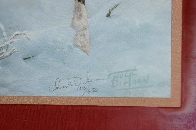 +MBA #FL7-153    "1985 Winter Warrior Lithograph By Artist Chuck Dehaan