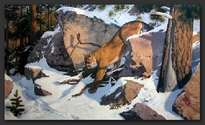 +MBA #FL7-108  "Lord Of Rimrock" By Artist Leon Parson