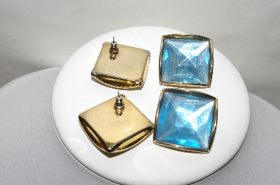 +MBA #88-004  "Lot Of (2) Pairs Of Acrylic Stone Pierced Earrings"