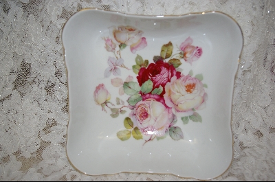 +MBA #AP-RSD  "Antique Rose Square Porcelain Serving Dish
