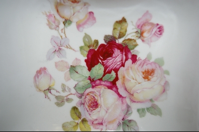 +MBA #AP-RSD  "Antique Rose Square Porcelain Serving Dish
