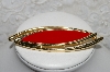 +MBA #88-049  "Monet Gold Tone Red Enamel Pin"