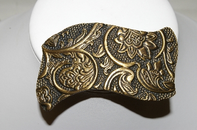 +MBA #88-179   "Paquette Fancy Brass Belt Buckle"