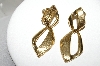+MBA #88-024  "Napier Gold Tone Two Part Clip/Screw Back Earrings" 