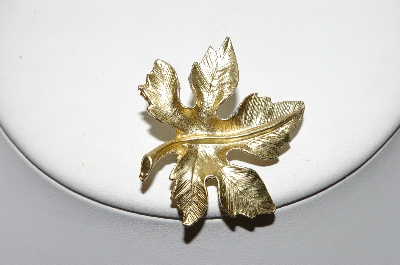 +MBA #88-225  "Gold Plated Maple Leaf Pin"