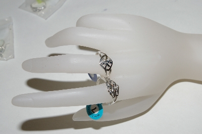 +MBA #87-271  "Set Of 2 Sterling Ladies Celtic Knot Rings"