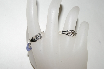 +MBA #87-274  "Set Of 2 Sterling Ladies Celtic Knot  Rings"
