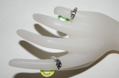 +MBA #87-005  "Set Of 2 Sterling Ladies Celtic Style Rings"