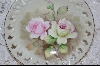 +MBA  "Hand Painted Rose Candy Dish