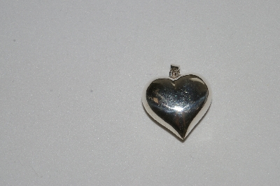 +MBA #SG9-136    "Sterling Puffed Heart Pendant"