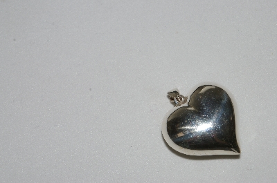 +MBA #SG9-136    "Sterling Puffed Heart Pendant"