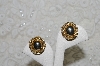+MBA #FL7-067  "Small Gold Plated Clip On Earrings"