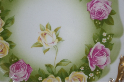 +MBA #AP-BRP  "Bavarian Hand Painted Rose Plate