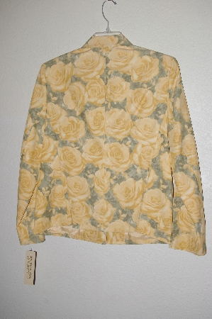 +MBADG #13-009  "Jones New York Country Yellow Rose Blazer"