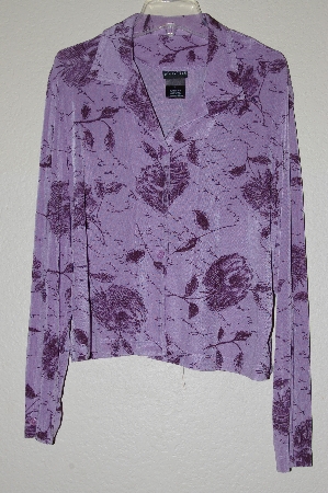 +MBADG #13-031  "Citiknits Lavender Floral Shirt"