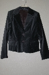 +MBADG #13-072  "Attention Grey Velvet Button Front Jacket"