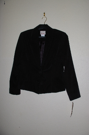 +MBADG #13-207  "Lucille Black Velvet Blazer"