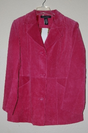 +MBADG #13-111  "Dialouge 2-Way Stretch Rose Suede Jacket With Notch Collar"