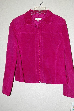 +MBADG #13-108  "Yavonne Marie Dark Rose Suede Jacket"