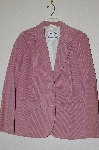 +MBADG #13-146  "1979 Pioneer Wear Pink Corduroy Suede Patch Fully Lined Blazer"
