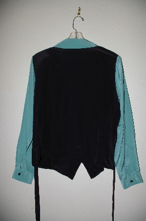 +MBADG #5-084  "Bob Mackie's Silk Floral Embroidered Weskit"