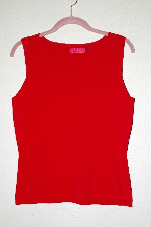 +MBADG #5-067  "Carina Red Fancy Sweater Tank"