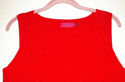 +MBADG #5-067  "Carina Red Fancy Sweater Tank"