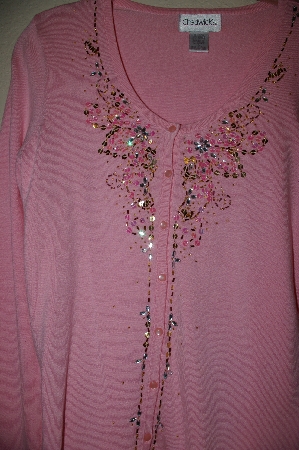 +MBADG #5-174  "Chadwicks Light Pink Fancy Embleished Cardigan"