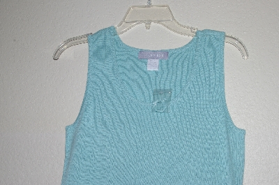 +MBADG #5-329  "Modern Soul Blue Knit Tank"