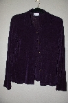 +MBADG #5-207  "The Travel Collection DK Purple Button Front Stretch Cardigan"