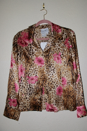 +MBADG #5-202  "Pamela McCoy Fancy Floral Silk Top"