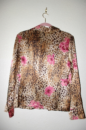 +MBADG #5-202  "Pamela McCoy Fancy Floral Silk Top"