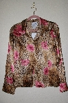 +MBADG #5-202  "Pamela McCoy Fancy Floral Silk Top"