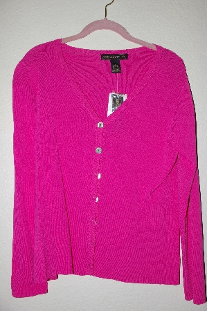 +MBADG #5-193  "Linda Matthews Pink Knit Cardigan"