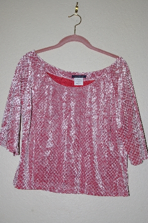 +MBADG #5-250  "Boston Proper Fancy Pink Velvet Top"