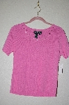 +MBADG #5-270  "J.A.C. Fancy Neck Pink Knit Top"