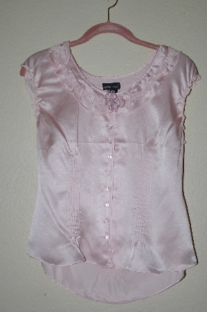 +MBADG #5-267  "Wet Seal Fancy Pink Silk Top"