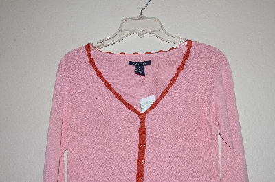 +MBADG #5-280  "Max Edition Pink Knit Cardigan"