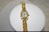 +Nolan Miller's Gold Toned  Pave Panther Link Watch