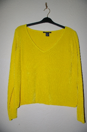 +MBADG #9-044  "Boston Proper Bright Yellow Chenille Pull Over Sweater"